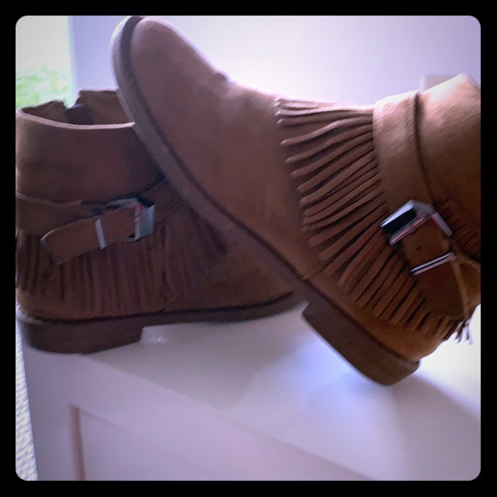Tan Suede Moccasins